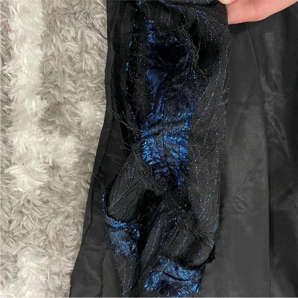 Ricki Lang for Nuit Blue Metallic and Velvet Mockneck Vintage VTG - Picture 10 of 15